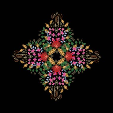 Soyut süslemeli çizim kalıbı. Mandalas 'la eskiz kalıbı. Vektör süslemeleri, arkaplan.