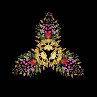 Tasarım moda afiş, kapak, için kaydetmek tarihi bildirimi kartı, düğün ya da doğum günü partisi davetiyesi. Vektör mandala tavus kuşu tüyü ile. Dekoratif renkli folyo ile soyut oryantal mandala çerçeve.