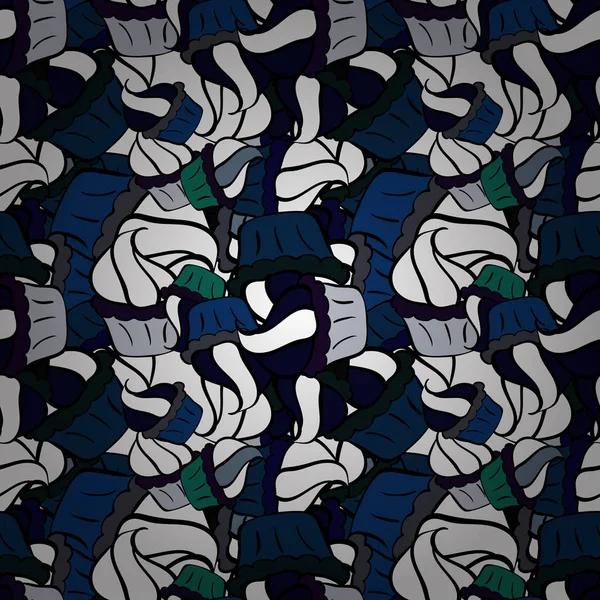 Gri, siyah ve beyaz hakkında güzel bir doğum günü geçmişi var. Vektör çizimi. Kusursuz desenli, tatlı kek desenli. Sweets arkaplan tasarımı.