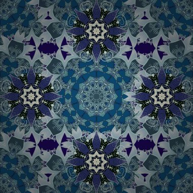 Paket kağıdı için en iyisi. Doğal kozmetik ürünleri, parfüm, çiçekçi dükkanı için bahar ihalesi tasarımı. Karşılama ya da düğün geçmişi olarak kullanılabilir. Mavi, gri ve nötr çiçekli kusursuz desen.