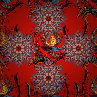 Çiçekli zambaklar kusursuz bir arka plan. Çiçek tasarımı için inanılmaz bir kolaj cenneti tarzı. Parlak çiçekli kolaj çiçekleri kırmızı, turuncu ve siyah.