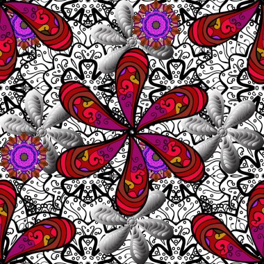 Küçük çiçekli şirin bir desen. Çiçek ve yapraklı çiçek deseni. Vektör illüstrasyonu.