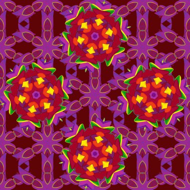 Zarif, parlak ve pürüzsüz kırmızı, sarı ve mor çiçek desenli tasarım. Sabıka fotoğraflarında, bebek kıyafetlerinde, çizimlerde, paket kutularında falan kullanılabilir..