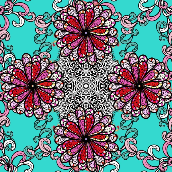Belle Aquarelle Bouquet Fleurs Été Motif Sans Couture Joli Motif — Image vectorielle