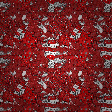 Kusursuz Soyut Özgeçmiş Tasarımı. Yumuşak kumaş deseni. Şablon. Vektör. Beyaz, kırmızı ve siyah renkler.