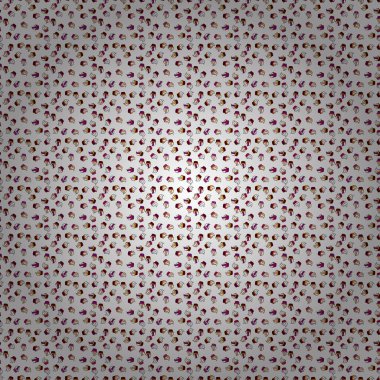 Vektör çizimi. Paket kağıdı. Kek, şapka, koni. Siyah, beyaz ve mor üzerine kusursuz bir doğum günü şablonu.