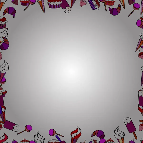 Εικονογράφηση Μωβ Ασπρόμαυρα Χρώματα Απρόσκοπτο Μοτίβο Πρότυπο Διανυσματικού Στοιχείου Σκελετός — Διανυσματικό Αρχείο