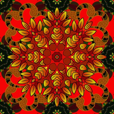 Siyah, kahverengi ve kırmızı renkte çiçekler. Küçük çiçekte sevimli çiçek deseni var..