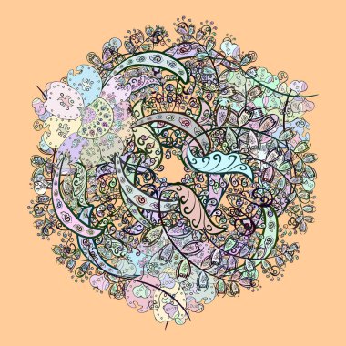 Güzel kumaş deseni. Yazdır. Vektör. Tasarım. Düz elementler. Tarafsız, gri ve bej renkleri çizer.