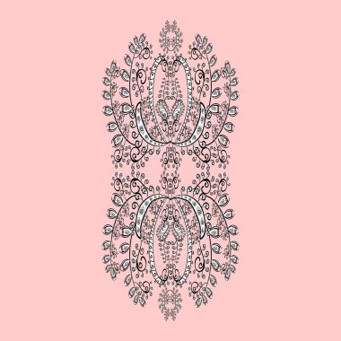 Yazdır. Tasarım. Tarafsız karalamalar, siyah beyaz renkler. Vektör. Düz elementler. Güzel kumaş deseni.