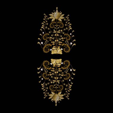 Robot resim. Klasik tarzda hem de. Çizimler için mükemmel, web sayfası geçmişi, yüzey dokuları, tekstil. Siyah ve kahverengi renklerde kıvrım ve kıvrım deseni. Vektör illüstrasyonu.