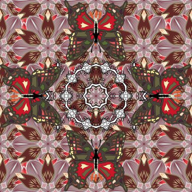 Albüm için resim. Kart ve Fotoğraf Çocukları Albümleri Üzerine Bebekler Kitabı ve Dijital Baskı. Kusursuz. Vektör çizimi. Sihirli Çizgi Film Hakkında Tarafsız, Gri ve Kahverengi Kelebek.