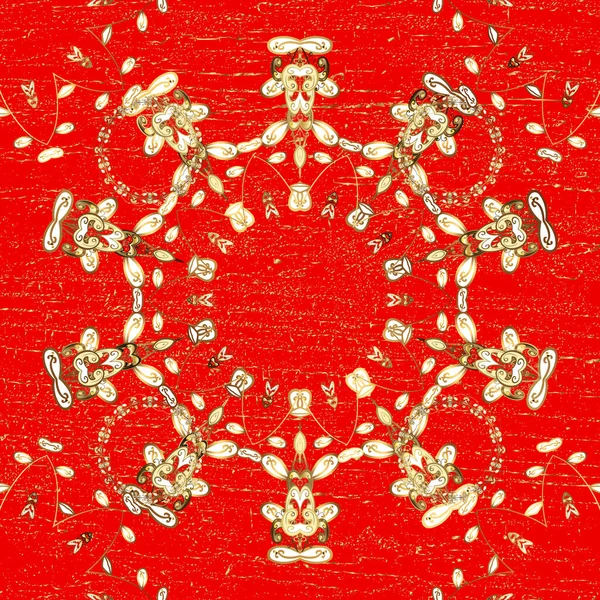 Fondo Abstracto Sin Fisuras Ilustración Vectorial Oriental Vector Clásico Rojo — Archivo Imágenes Vectoriales