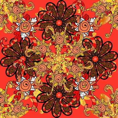 Varicoloorange, kırmızı ve siyah vektör pürüzsüz çizim. Tasarım ambalajı ve hediye kağıdı, tebrik kartları, afiş ve poster tasarımı.