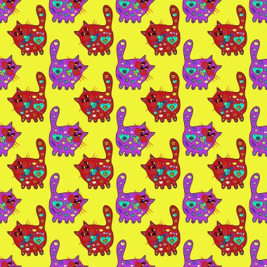 Soyut süper sevimli ve ilginç bir resim.