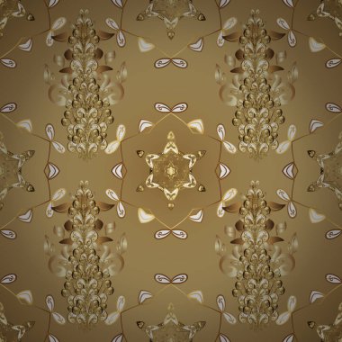 İslam 'ın, Arapça' nın, Hint dinlerinin ruhani ve ayinsel sembolü. Küresel renklerde geometrik daire ögesi. Vektör Yuvarlak Süs Şablonu. Tarafsız ve bej renkler üzerine mandala.