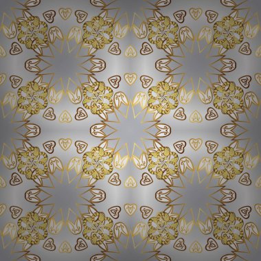 Vektör - stok. Şirin desenler çiziyor. Kusursuz güzel kumaş deseni. Güzel geçmiş. Renklerde gri ve nötr.