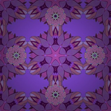 Paisley el çizimi elementler. Ev dekoru. Fantezi çiçekli kusursuz desen, doğal eskiz, çiçek desenli kıvrım çizimi..