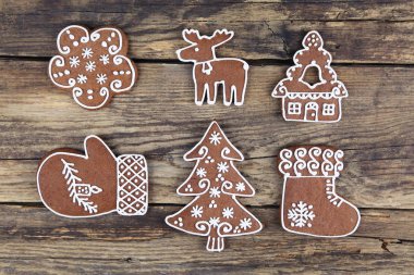 Noel el yapımı gingerbread çerezleri