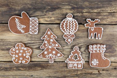 Noel el yapımı gingerbread çerezleri