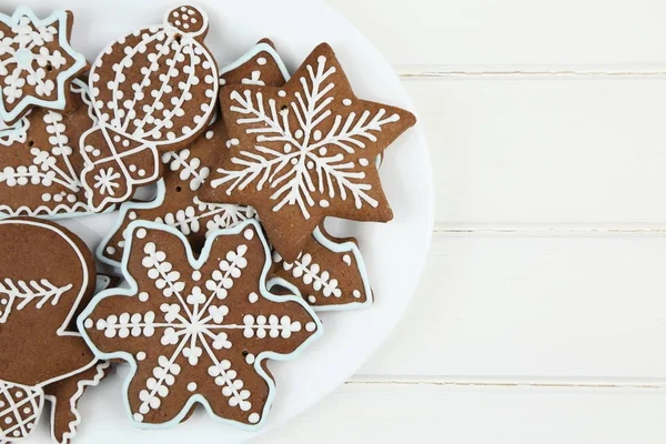 Biscuits au pain d'épice de Noël Photo De Stock