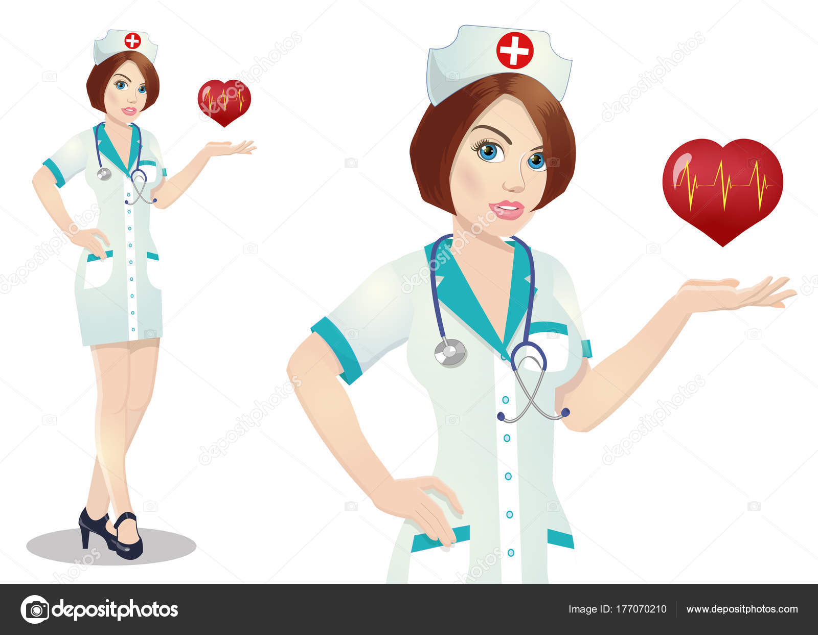 Медсестра Векторная иллюстрация