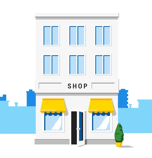 Shop building. Vector icon. — Stock Vector