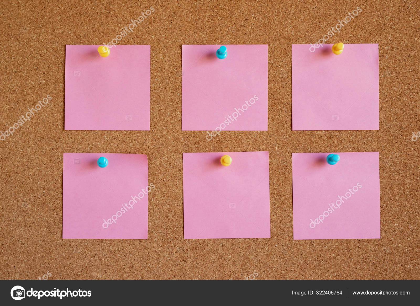 Piece Paper Blank White Note Pad Stick Push Pin Red Stock Photo Image By C Boytaro1428