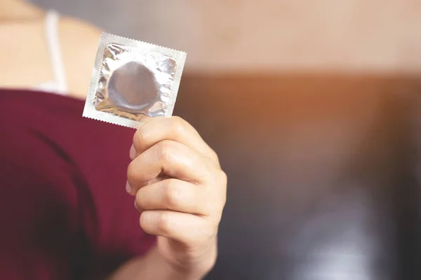 Preservativos Para Prevención Del Sida Antes Tener Relaciones Sexuales Cada —  Fotos de Stock