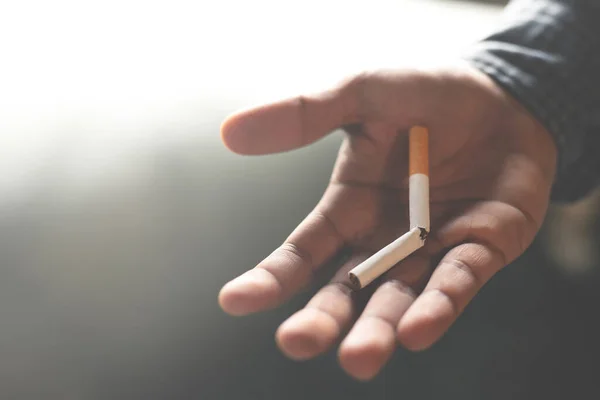 Man Quit Smoking Good Health — Stock Photo, Image