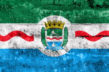 Kirli duvara boyalı Maceio, Alagoas, Brazil, bayrağı