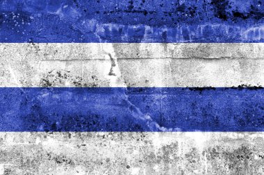 Oslo, Norveç, 1924-2000, kirli duvara boyalı bayrağı