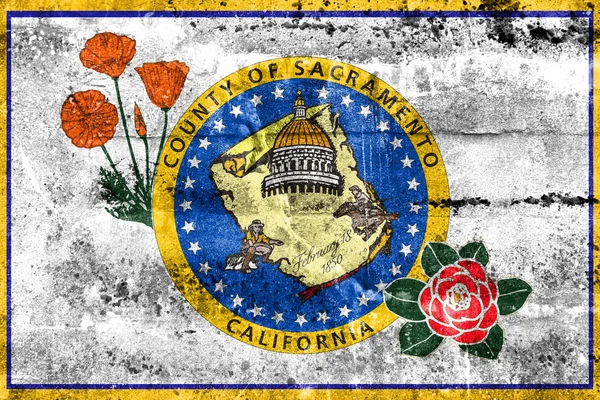 Bandeira do Condado de Sacramento, Califórnia, EUA — Fotografia de Stock