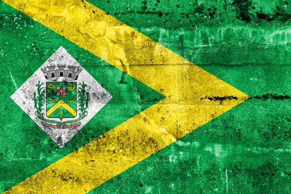 Флаг Санта-Барбары-д "Уэсти, Сан-Паулу, Бразилия — стоковое фото