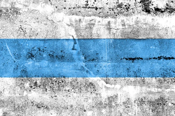 Bandeira da Província de Tucuman, Argentina, pintada na parede suja — Fotografia de Stock