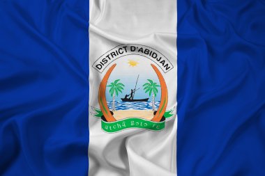 Dalgalanan bayrak Abidjan, Fildişi Sahili