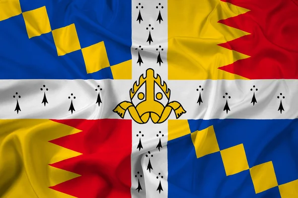 Drapeau agitant de Birmingham (La bannière du conseil de Birmingham ) — Photo