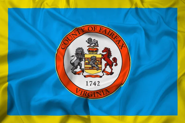 Macha flagą Fairfax County, Virginia, Stany Zjednoczone Ameryki — Zdjęcie stockowe