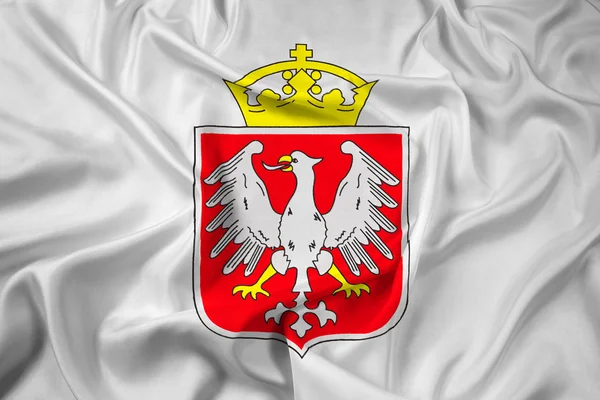 Bandeira ondulada de Gniezno, Polônia — Fotografia de Stock