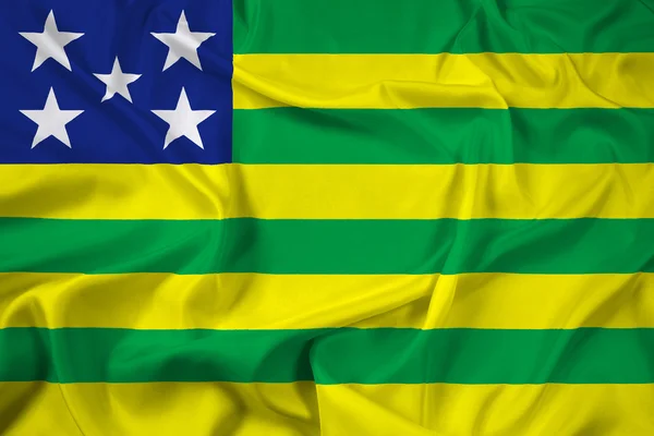 Bandera ondeante del Estado de Goias, Brasil —  Fotos de Stock