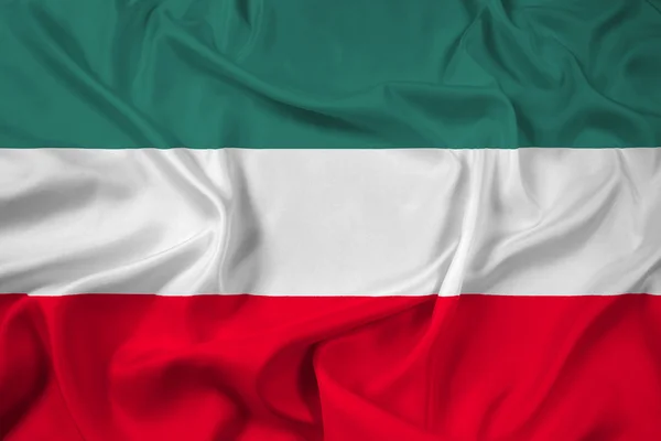 Gorzow Wielkopolski, Polonya bayrağı sallayarak — Stok fotoğraf
