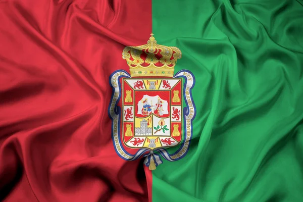 Flagge schwenkend von Granada, Spanien — Stockfoto