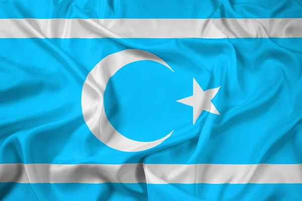 Waving Flag of Iraqi Turkmen Front — Stock Photo, Image