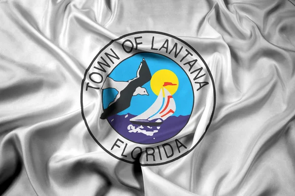 Sventolando bandiera di Lantana, Florida, Stati Uniti d'America — Foto Stock