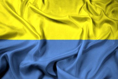 Latacunga, Ekvador bayrağı sallayarak