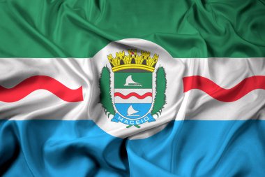 Maceio, Alagoas, Brezilya bayrağı sallayarak