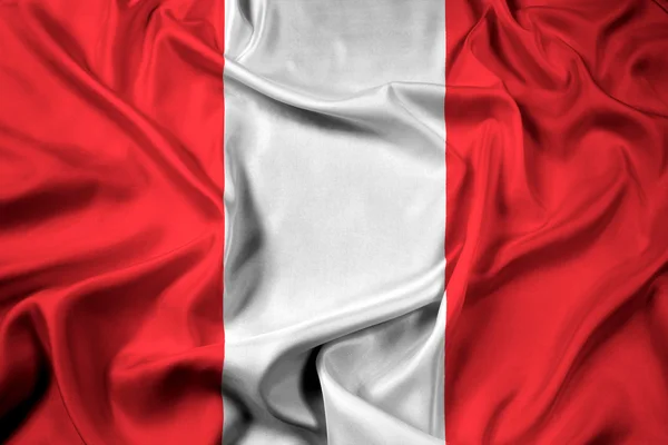 Waving Flag of Mons, Belgium — Stock Photo, Image