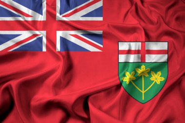 Ontario Eyaleti, Kanada bayrağı sallayarak