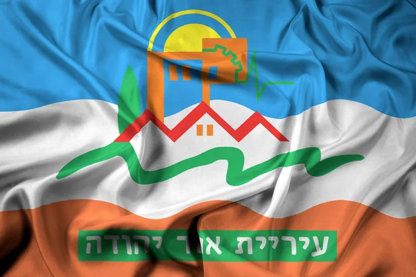 手を振っての旗またはイェフダー、イスラエル — ストック写真
