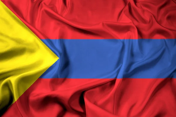 Bandeira ondulante de Pasto, Colômbia — Fotografia de Stock